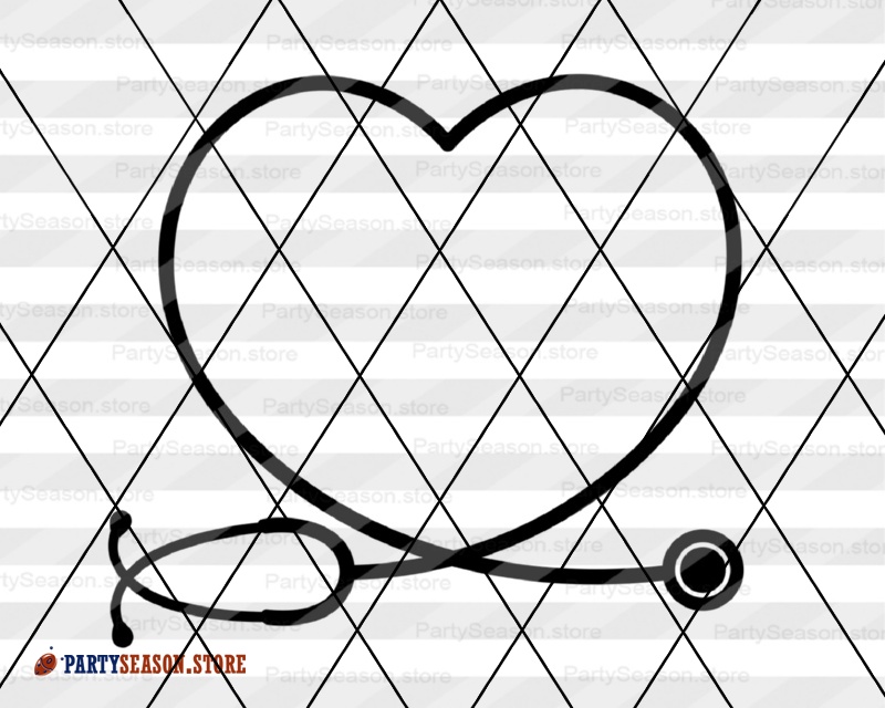 Download Stethoscope monogram svg