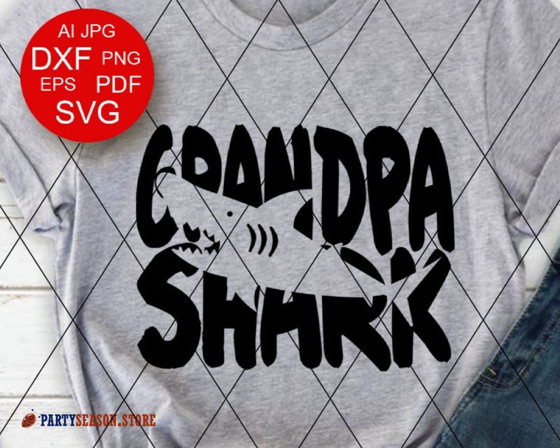 Download Grandpa shark Svg