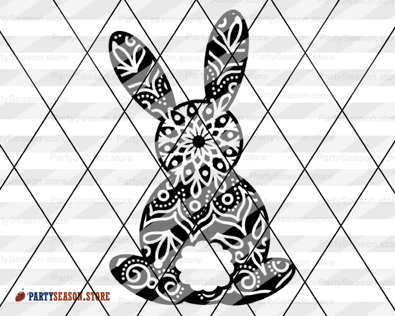 Download Bunny Zentangle vector files