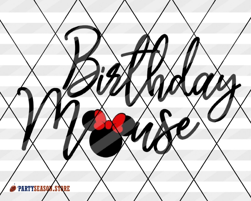 Download Birthday mouse Minnie svg