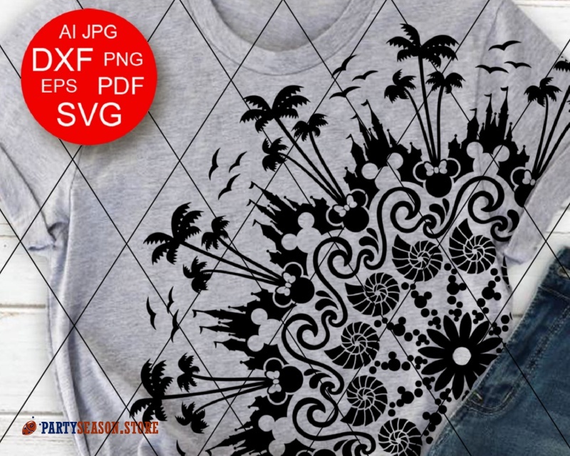 Download Mandala Disney Svg Design - Layered SVG Cut File