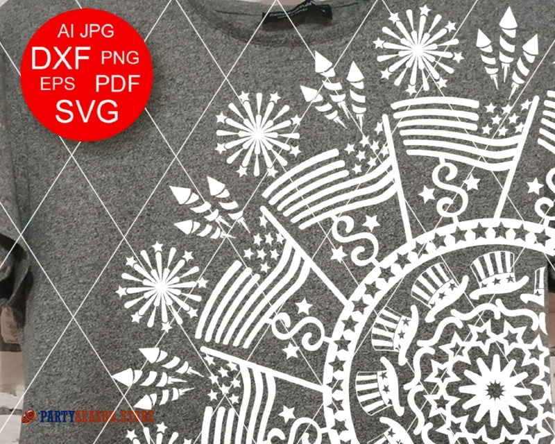 Download Mandala svg Independence day