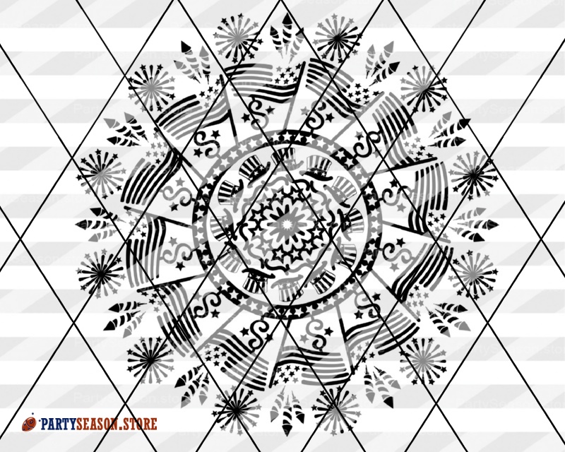 Download Mandala svg Independence day
