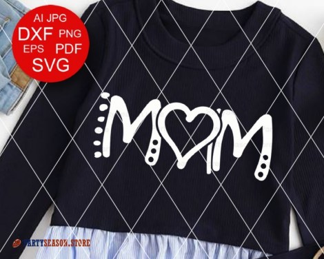 Download Mom Svg Red Heart