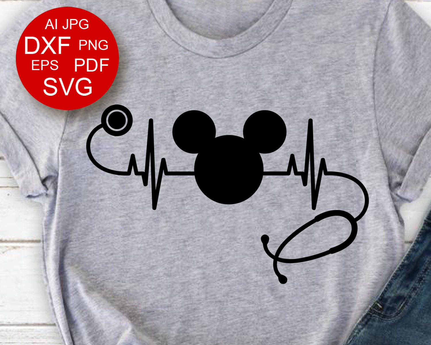 Free Disney Heartbeat Svg SVG PNG EPS DXF File